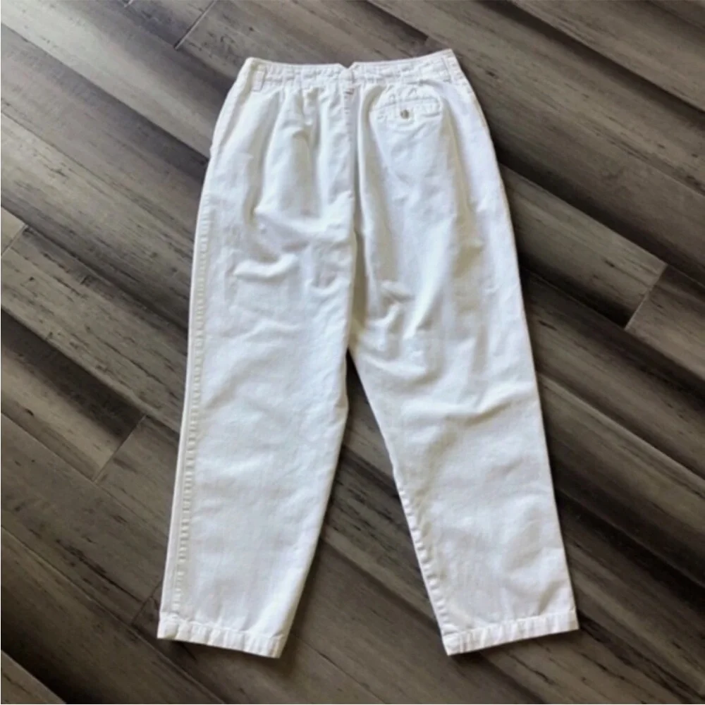 Vintage 1980s Westbound High Rise Casual Pleated Flat Front Cotton Pants